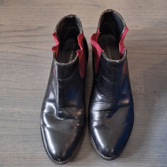 Modern Vice Ringo Black Leather Boots 8.5 - Picture 7 of 13